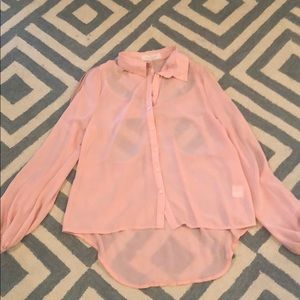 Staccato open sleeve/cut out back shirt